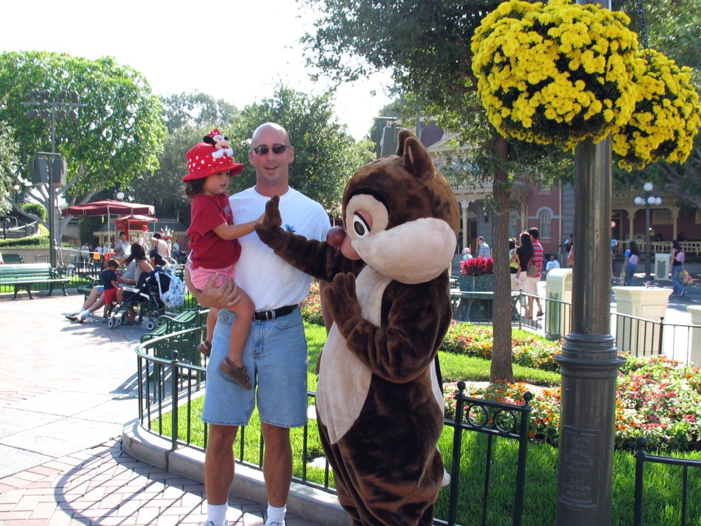 With Chip at Disneyland