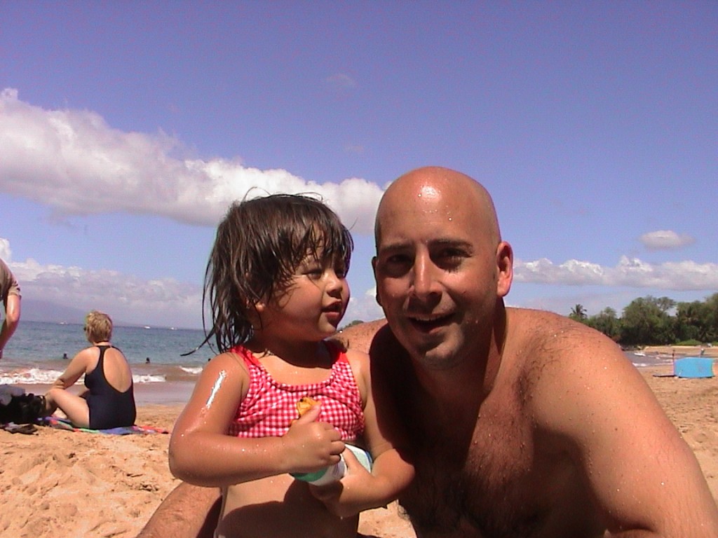 Dave and Sierra at Kamaole Beach, Maui